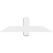 Ekena Millwork Eugene Architectural Grade PVC Gable Bracket, 36"W x 10 1/2"H x 2"D x 4"F, 7/12 Pitch GBP036X11X0204EUG00 - alternate 3
